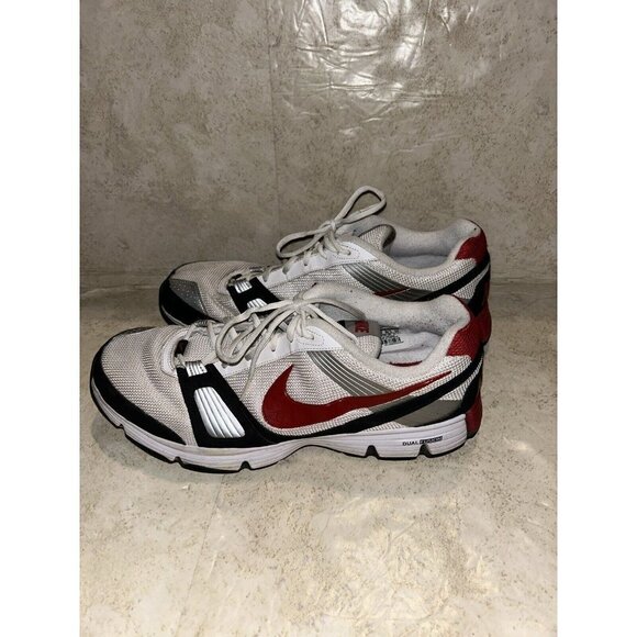 Nike Dual Fusion TR White/Red/Black Athletic Running  Dad Shoes Men’s Size 14 - Picture 8 of 11